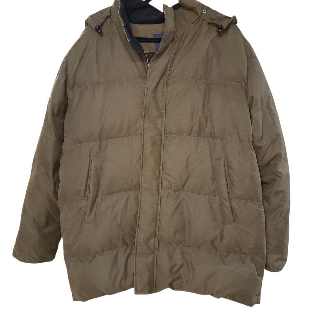 Brooks Brothers Brown Hooded Puffer Jacket